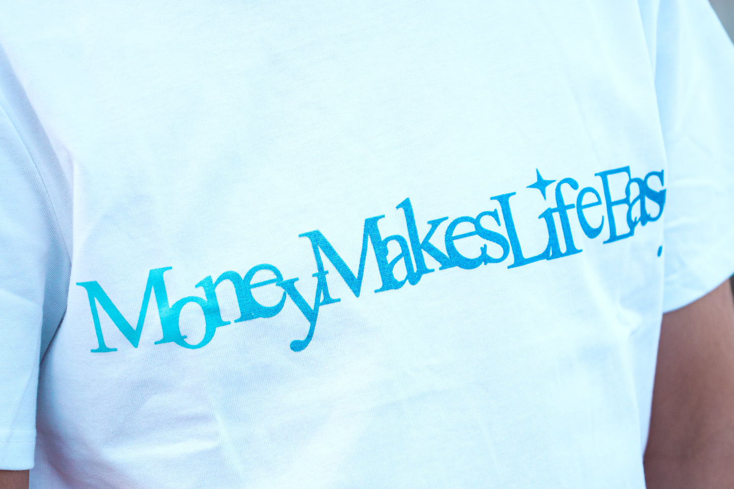 T-SHIRT - "Money Makes Life Easy" (WHITE)